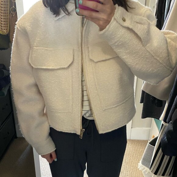 CROPPED ZARA JACKET-BEIGE - Picture 3 of 7